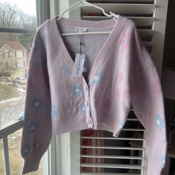 For Love and Lemons Floral Cardigan Sweater - Picture 5 of 6